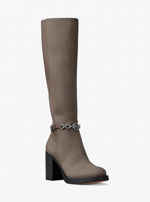 Kacey Polyester Microsuede Boot in Grey - size 7