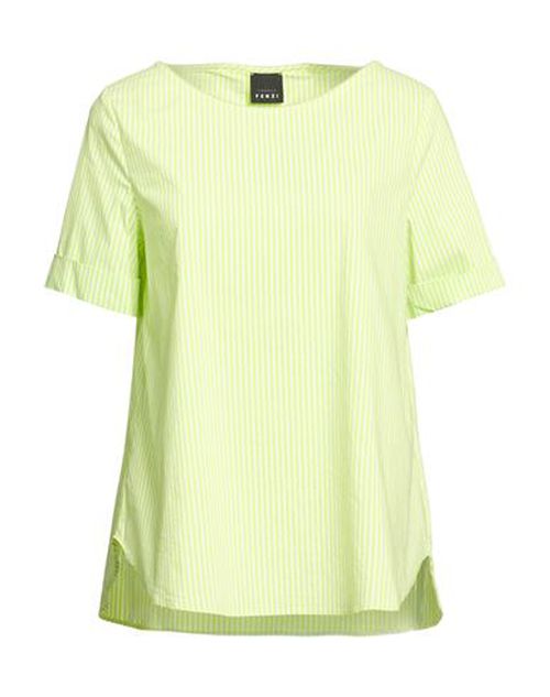 Woman Top Lime green Size 6 Cotton, Polyamide, Elastane