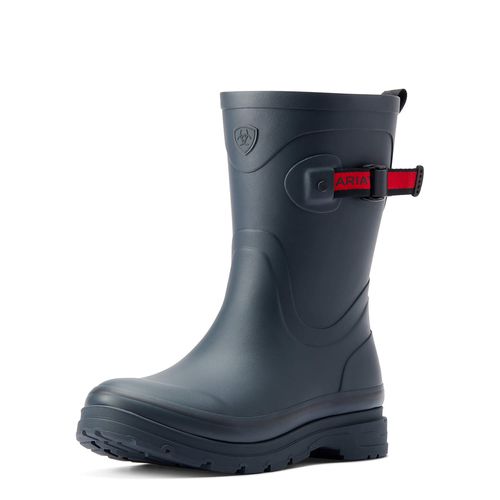 Women's Kelmarsh Mid Rubber Boots in Navy, B Medium Width