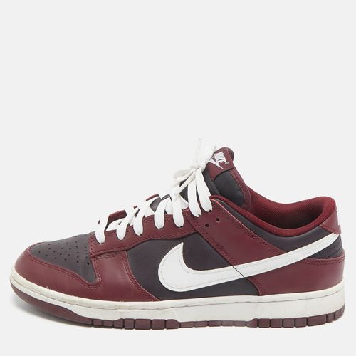 Nike Burgundy Leather Dunk Low Dark Beetroot Sneaker