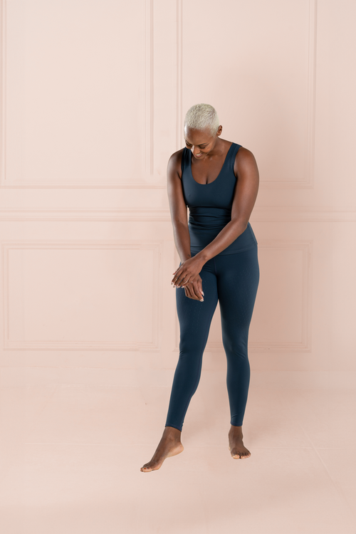L'Original 27'' Leggings - Supporting Breast Cancer Thrivers - nav/pnk
