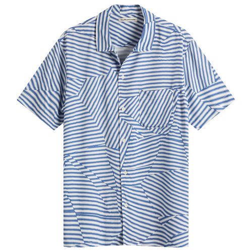 Men's Malick Vacation Shirt in Blue/White