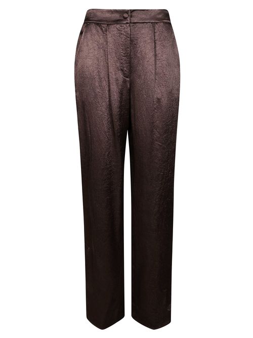Satin Trousers with Slits