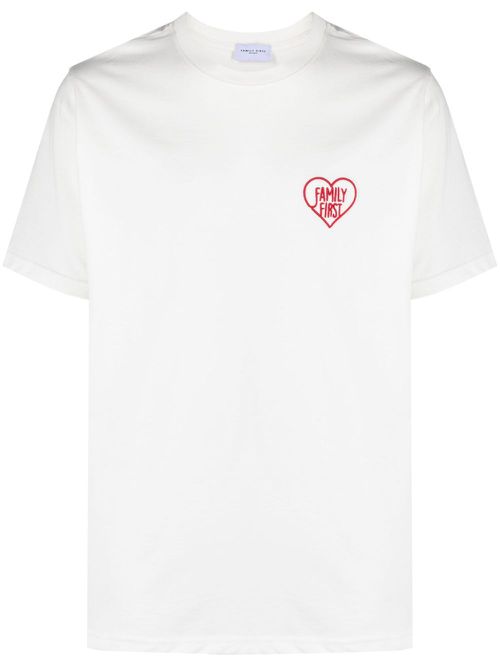 Logo-embroidered cotton T-shirt