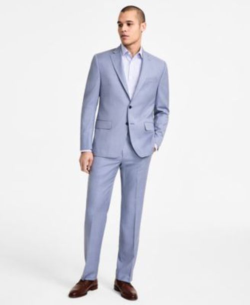 Mens Classic Fit Wool Blend Suit Separate