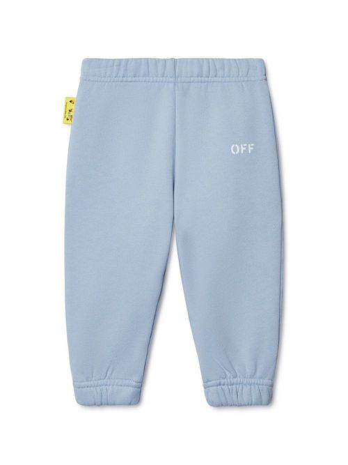 Off Stamp cotton tracksuit bottom - Blue