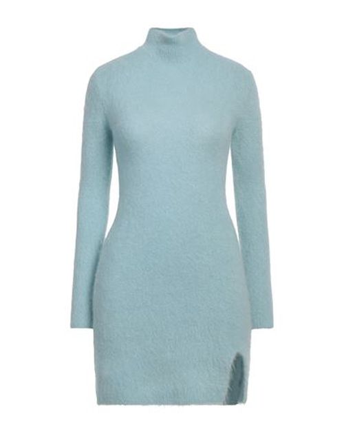 Woman Mini dress Sky blue Size ONESIZE Alpaca wool, Polyamide, Virgin Wool, Elastane
