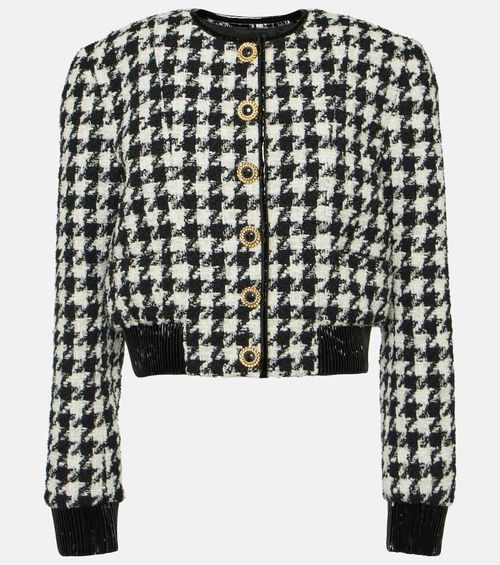 Houndstooth tweed jacket