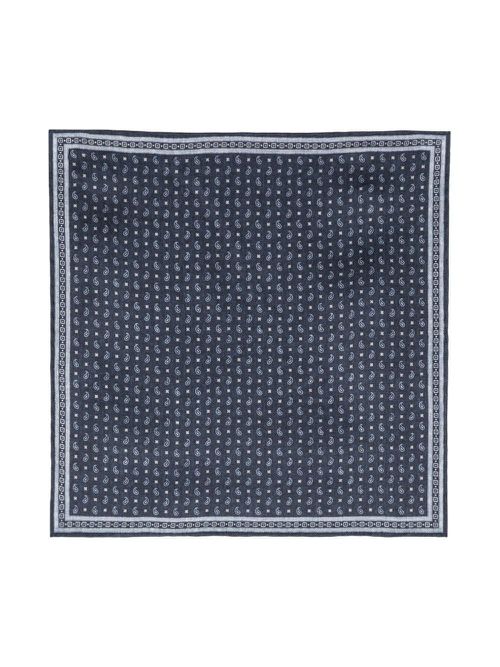 Paisley-print silk pocket square - CYU87