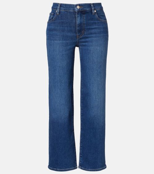 Mellow cropped mid-rise straight jeans