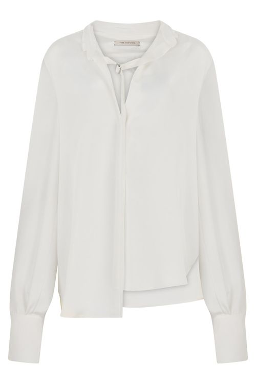 White Relaxed Solid Shirt