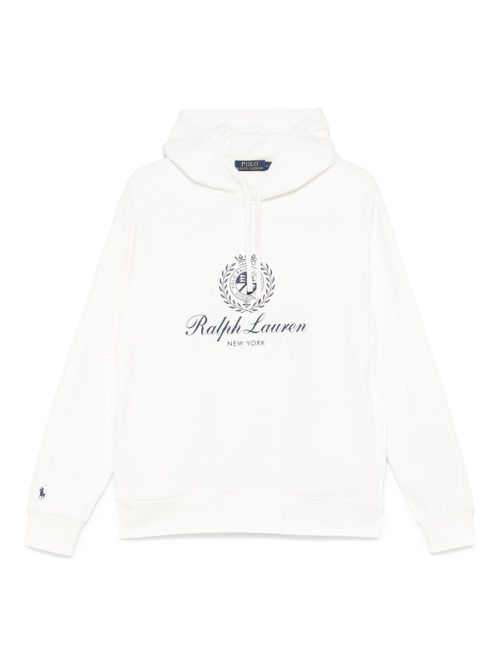 Logo-print hoodie - White