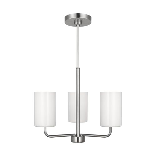 Brushed Steel Chandelier from the Rhett Collection