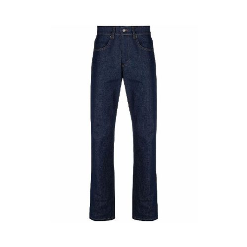 Mid-rise straight-leg jeans - Blue
