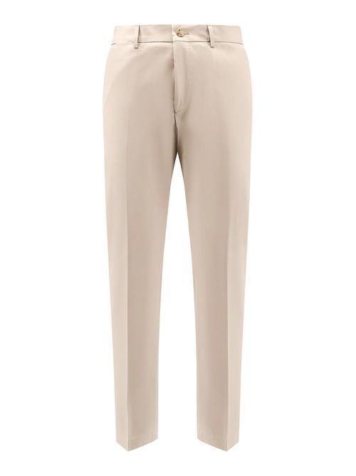 Cotton and silk trousers