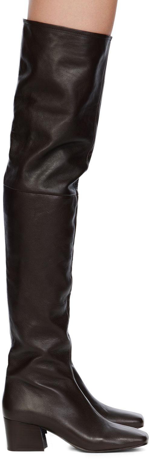 LEMAIRE Brown Leather Boots