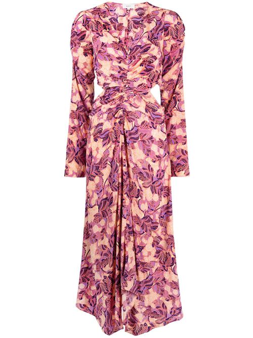 Mona floral-print flared dress - Multicolour