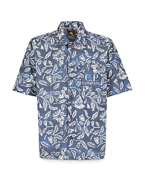 Floral Print Short Sleeve Button Front Shirt