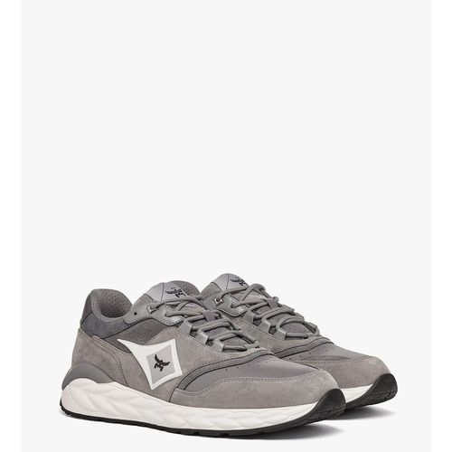 Skywander Lo Sneakers In Calf Suede And Leather