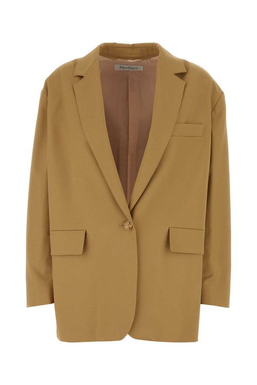 Camel Stretch Cotton Monica Blazer