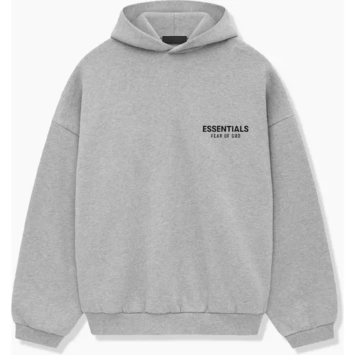 Women's Fear of God Essentials Fleece Hoodie 'Light Heather Grey