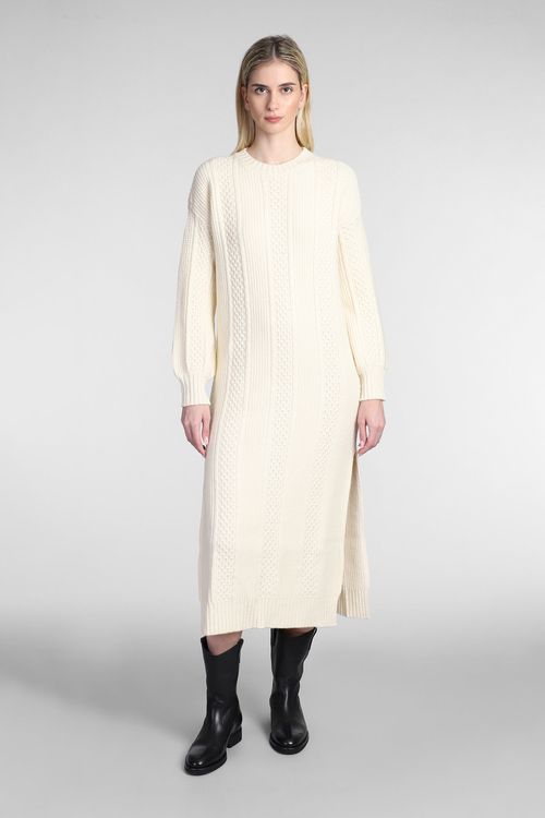 Dress In Beige Wool