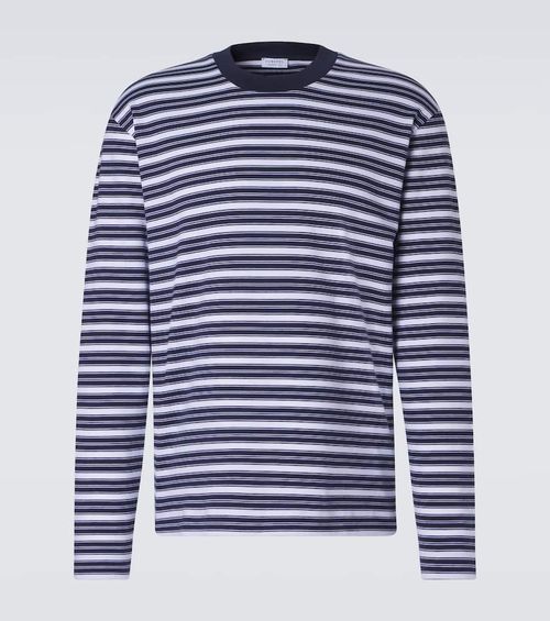 Striped cotton jersey T-shirt
