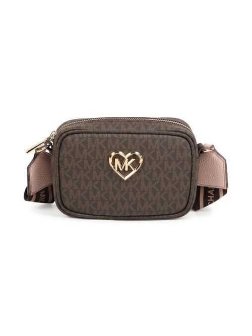 Monogram-pattern shoulder bag - Brown