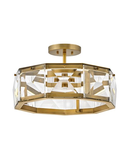 Heritage Brass LED Semi-Flush Mount from the Jolie Collection