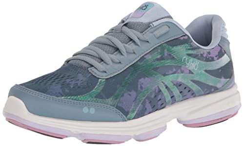 Ryka Womens Devotion Plus 3 Walking Shoe, Grey Aqua, 9 US