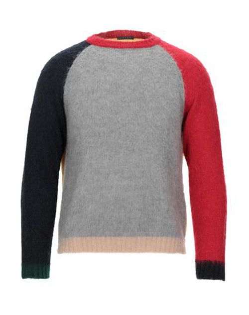 Man Sweater Grey Size L Acrylic, Mohair wool, Polyamide
