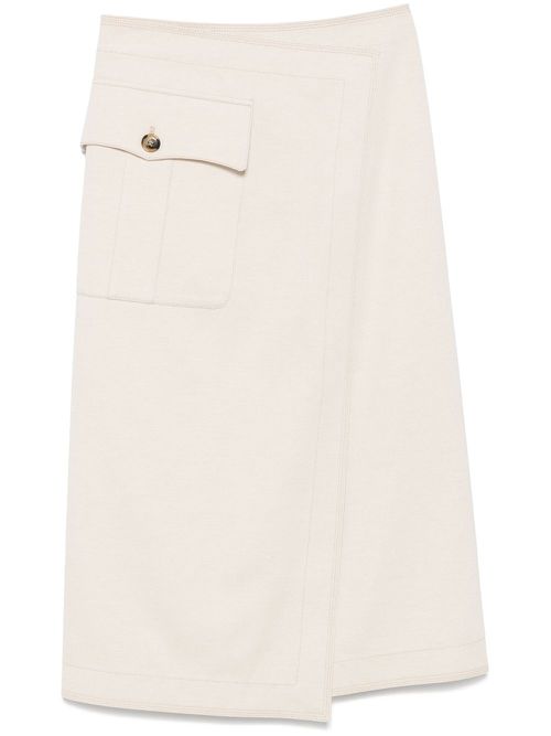 A-line midi skirt - Neutrals