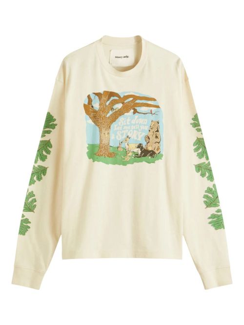 Beige Grateful Graphic Print Tee