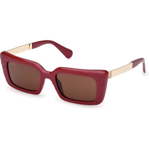 MAX&Co Mujer MAX&Co MO0143 69E Gafas de sol Inyectado Rojo Marrón Cuadrada Norma