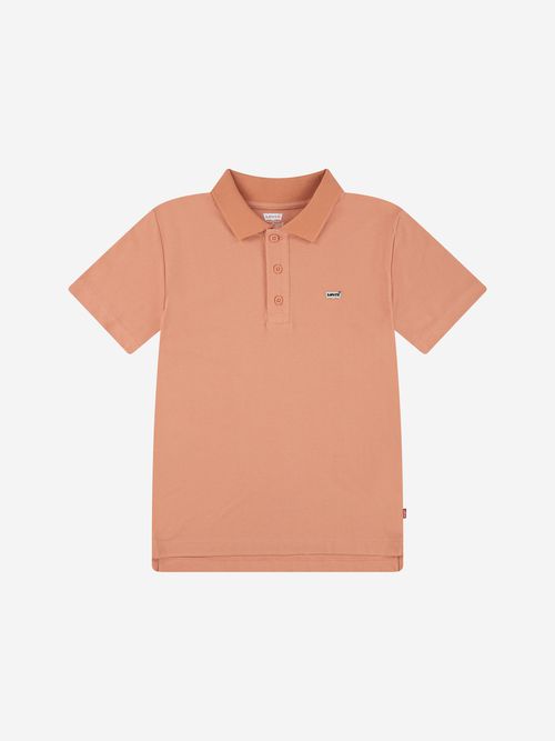 Levi's Kids Wear Boys Back Neck Tape Polo Shirt in Orange 10 Yrs