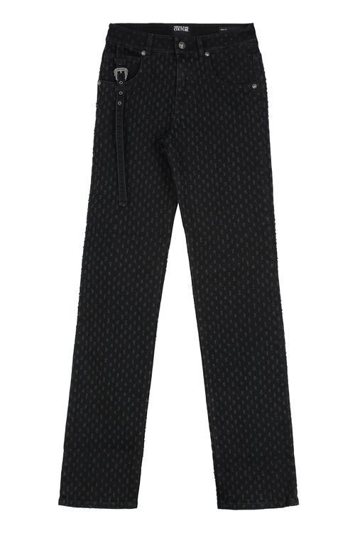 High-Rise Slim Fit Distressed Jeans for Women