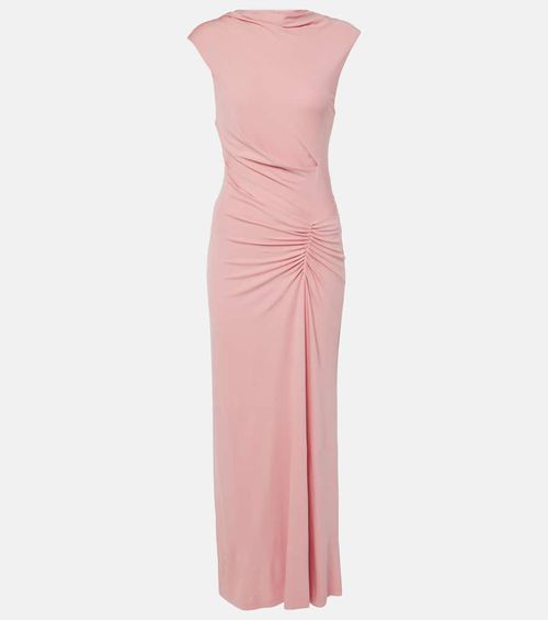 Acacia ruched jersey maxi dress