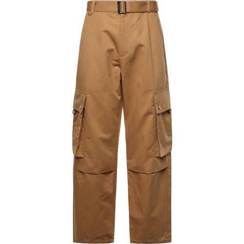 Jacquemus Le Cargo Wide Leg Trousers In Camel