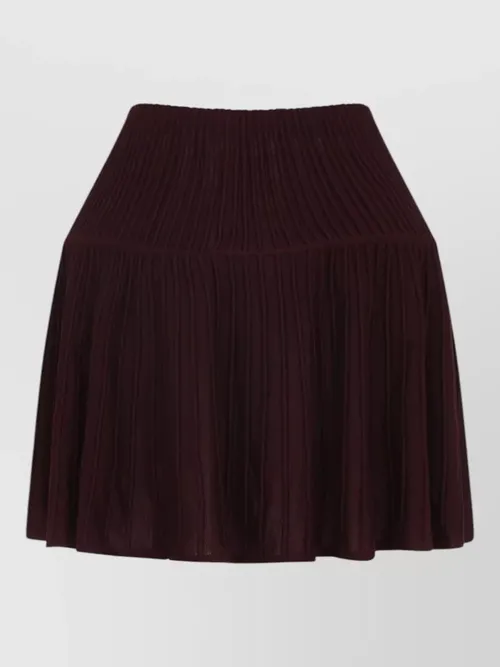 Alaïa - high waist a line crinoline skirt