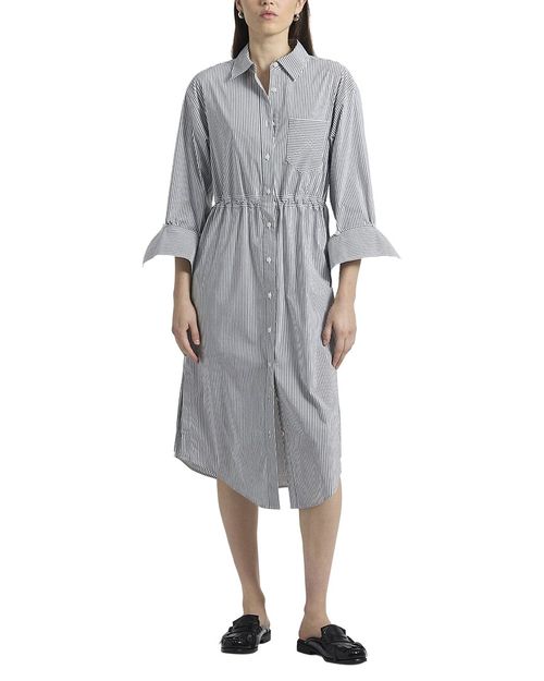 Annalisa Striped Shirt Dress