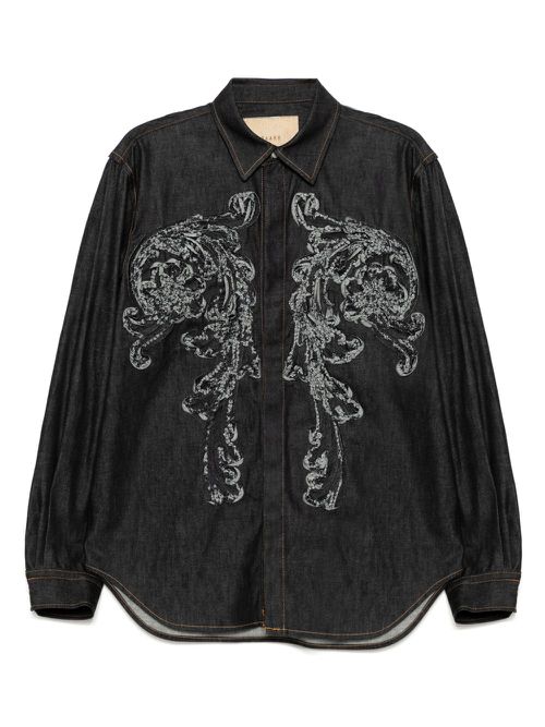Taakk Sculpture denim shirts - Blue