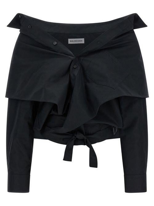 Crop Shirt Off The Shoulder