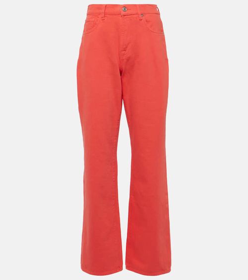 Tess high-rise straight jeans