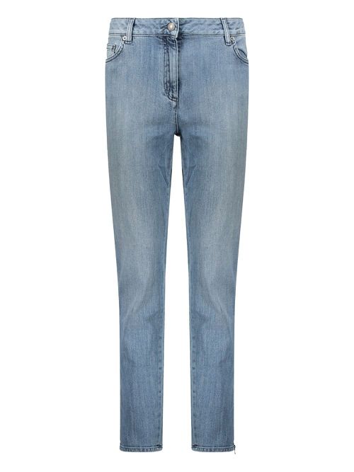 Bleached-effect jeans - Blue