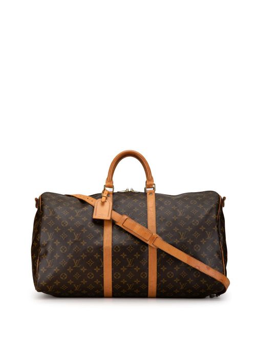 Louis Vuitton Pre-Owned 여성 1994 Monogram Keepall Bandouliere 55 travel bag - Brown NK04RPFMLMMSM353