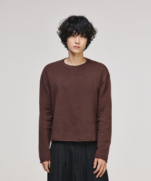Cropped Rolling Round Knit