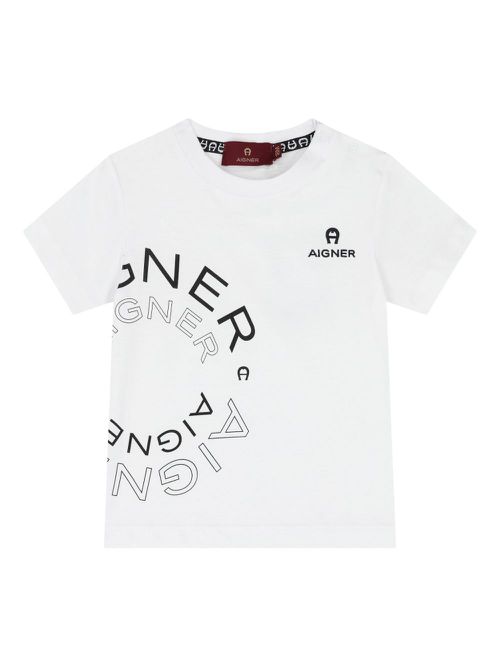 Logo-print short-sleeve T-shirt - White