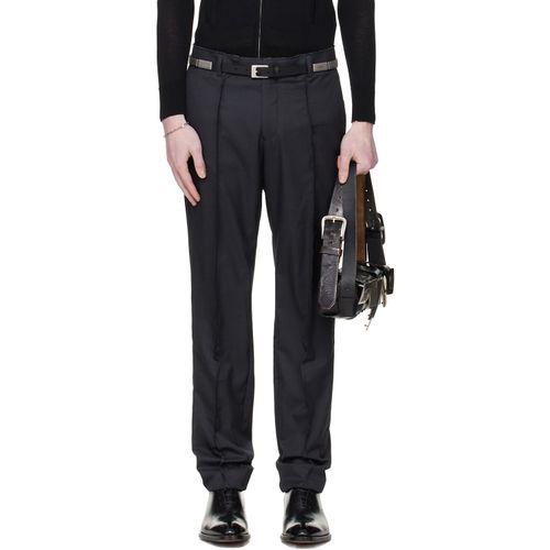 Grey Horse Hair Suit Trousers