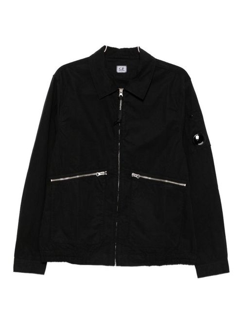 C. P. Company Black Cotton Micro-Reps Jacket