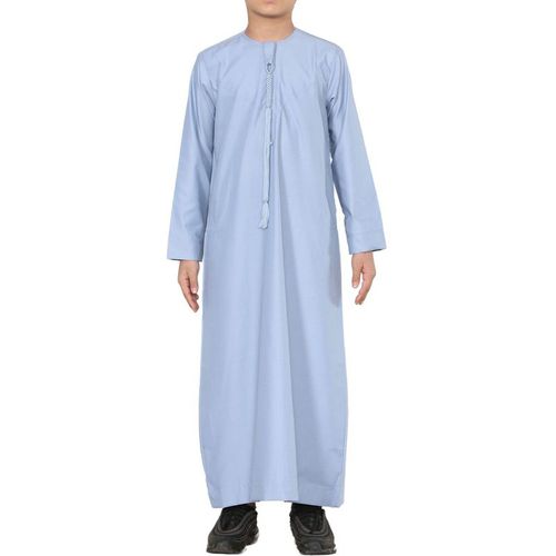Thobe Emirati Jubba Islamic Clothing Kaftan Eid String Tassel